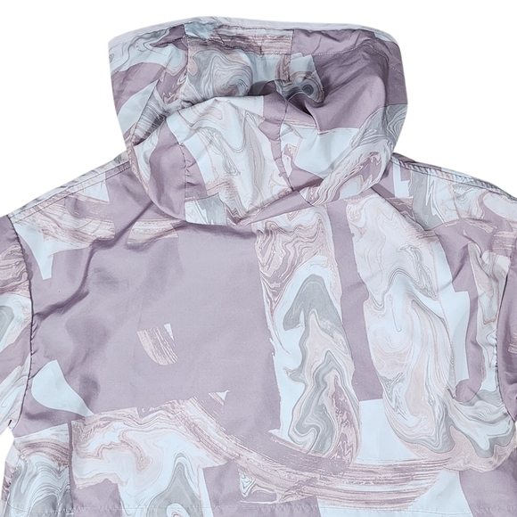 Nike Sportswear Marble-Print Half-Zip Hooded Jacket Size Med - Picture 3 of 9